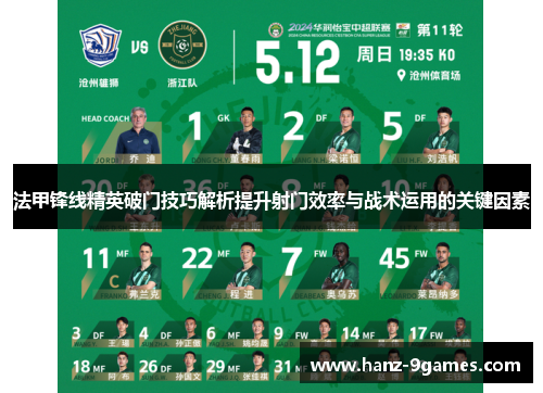 法甲锋线精英破门技巧解析提升射门效率与战术运用的关键因素